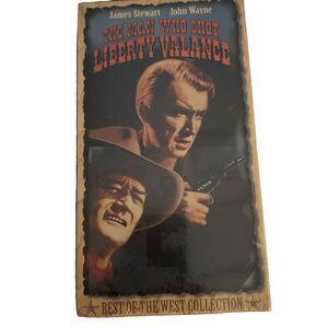 The Man Who Shot‎ Liberty Valance (VHS) James Stewart, John Wayne - NEW & SEALED
